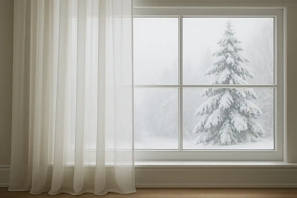 Winter Light, Warm Vibes: Combining Sheer Shades & Drapery for Seasonal Comfort